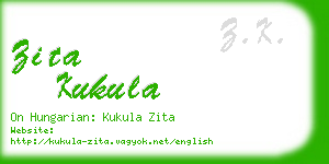 zita kukula business card